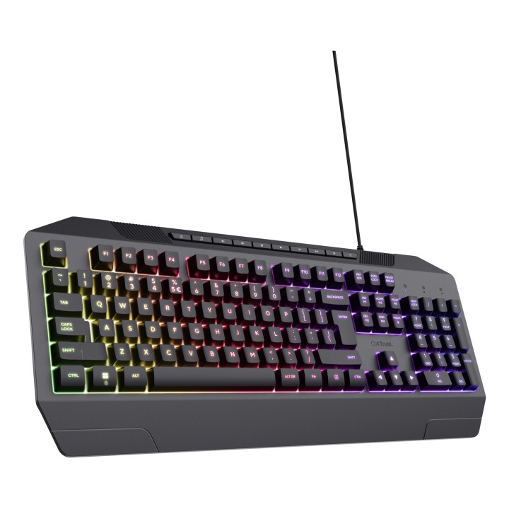 Teclado Gaming Trust GTX836 Evocx RGB USB Negro (24998)