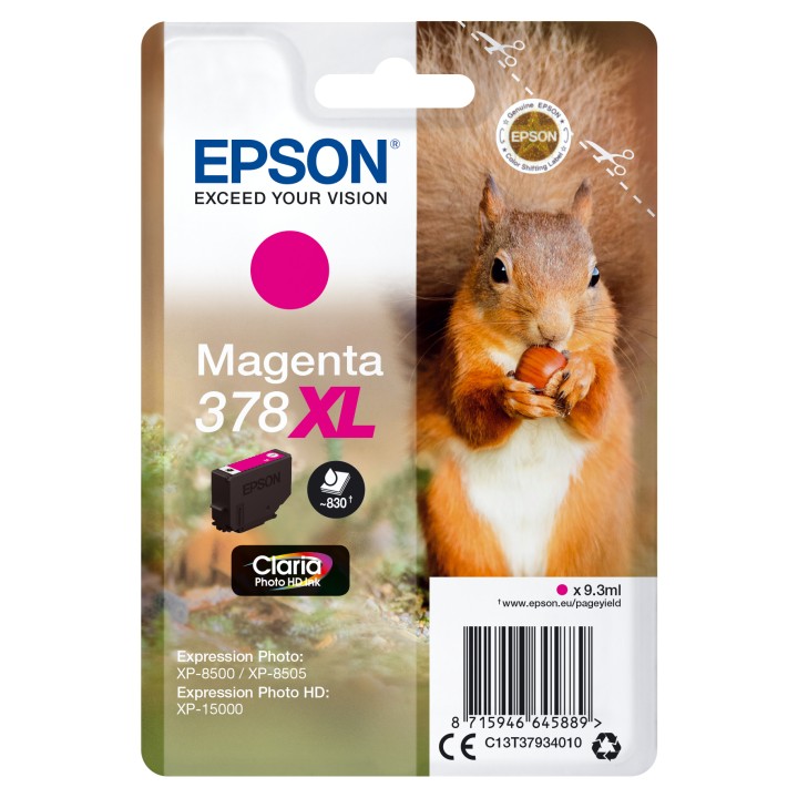 Tinta Epson 378XL Magenta Claria Photo (C13T37934010)