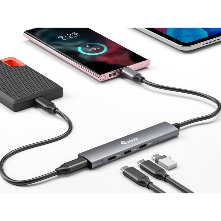 Hub EQUIP USB-C 3.0 a 4xUSB-C 3.0 (EQ128963)