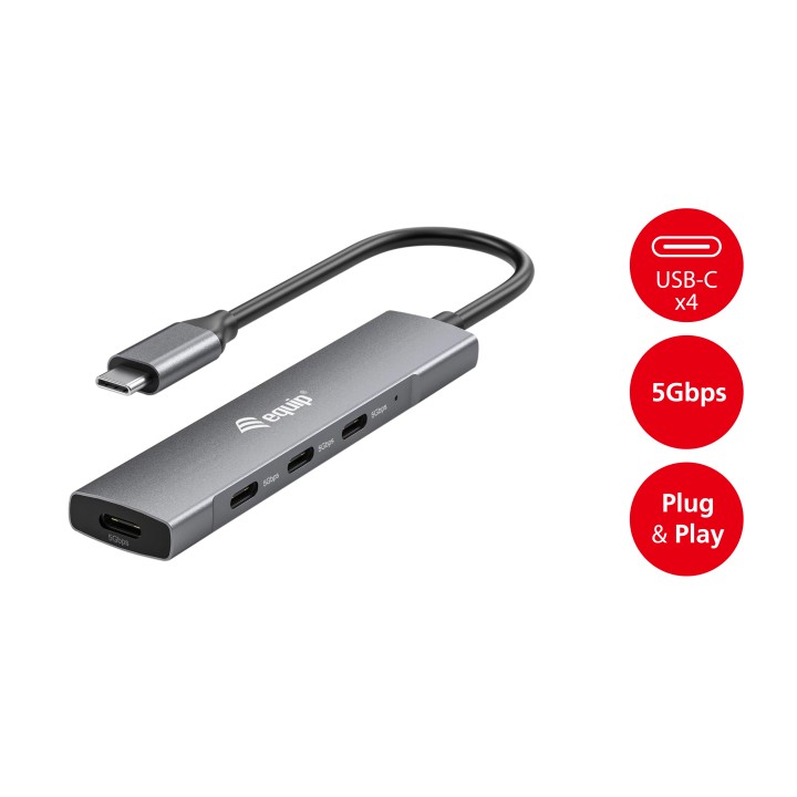 Hub EQUIP USB-C 3.0 a 4xUSB-C 3.0 (EQ128963)