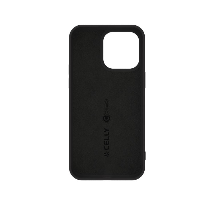 Funda CELLY Cromo iPhone 15 Pro Max Negra (CROMO1056BK)