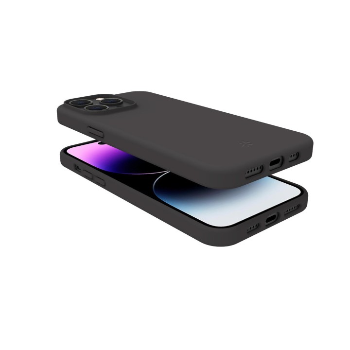 Funda CELLY Cromo iPhone 15 Pro Max Negra (CROMO1056BK)
