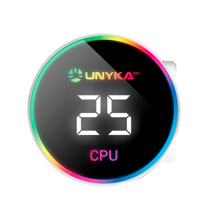 Ref. Líq. UNYKA AquaStorm RGB 240mm Blanca (UK352102)
