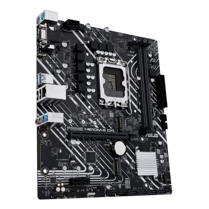 ASUS H610M-E D4 CSM:(1700) 2DDR4 USB VGA HDMI RJ45 mATX
