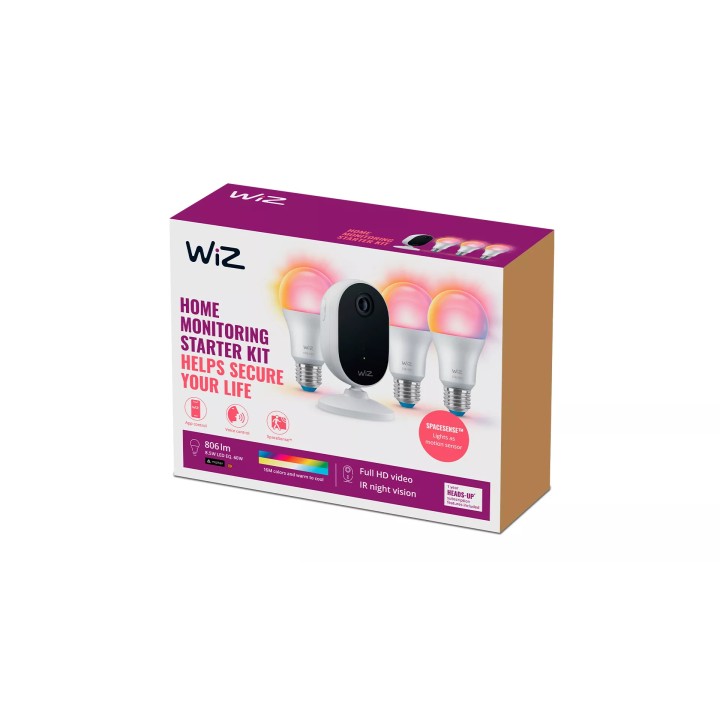 Kit Vigilancia Wiz Cámara IP+3 Bombillas (929003317801)