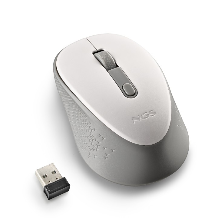 Ratón NGS Dew White Wireless 1600dpi Blanco (DEWWHITE)