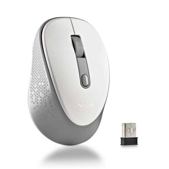 Ratón NGS Dew White Wireless 1600dpi Blanco (DEWWHITE)