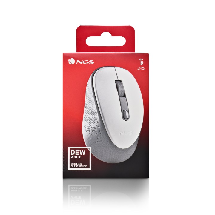 Ratón NGS Dew White Wireless 1600dpi Blanco (DEWWHITE)