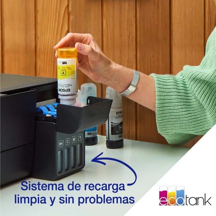 Multif Epson EcoTank ET-2860 A4 Color Negra(C11CJ67428)