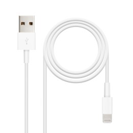 Nanocable Lightning/M a USB-A/M 50cm Blanco(10.10.0400)