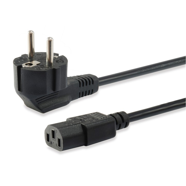 Cable Alimentación EQUIP Schuko/M a C13/H 3m (EQ112121)