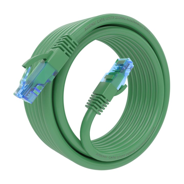 Cable AISENS RJ45 Cat.6 UTP CCA 4m Verde (A135-0813)