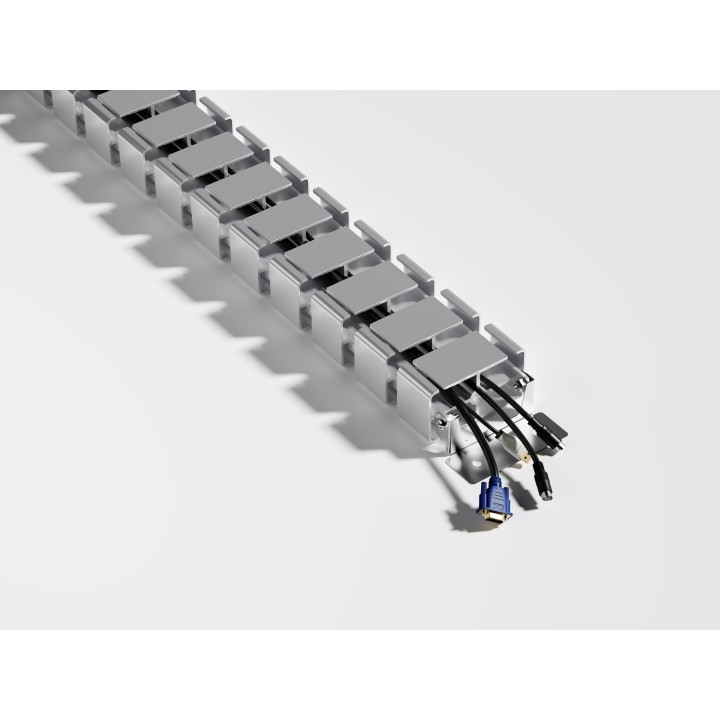 Organizador de Cables EQUIP Escritorio Gris (EQ650860)