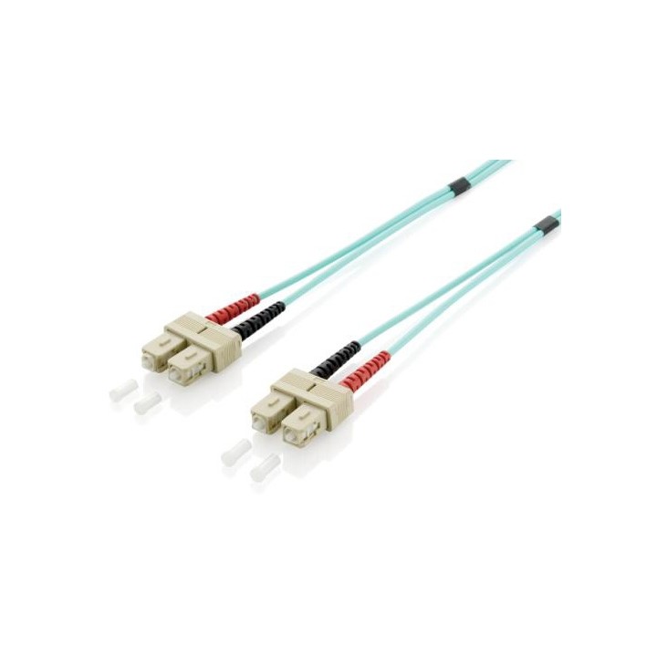 Fibra Óptica EQUIP SC/M a SC/M 10m Turquesa (EQ255326)