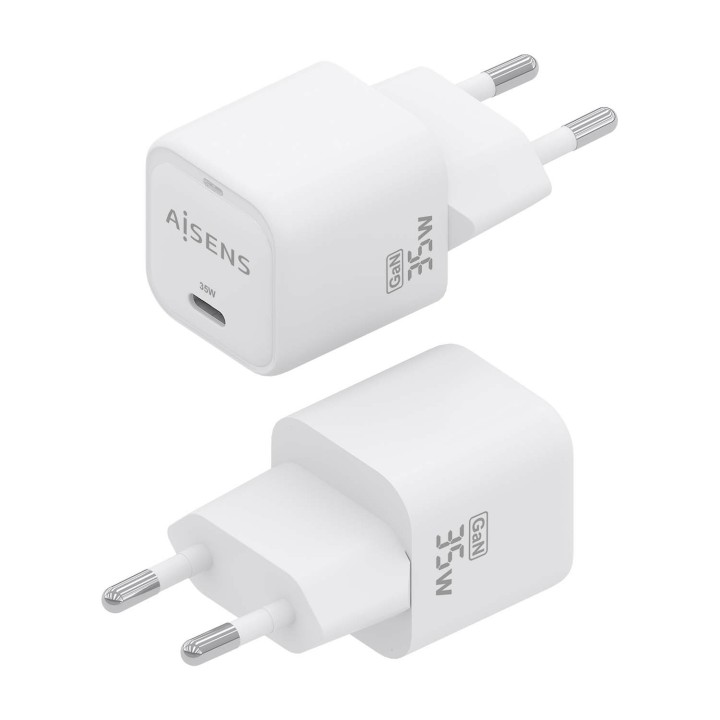 Cargador Pared AISENS 1xUSB-C 35W (ASCH-35W1P022-W)
