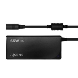 Cargador AISENS 65W 9 DC USB-A Negro (ASLC-65WAUTO-BK)