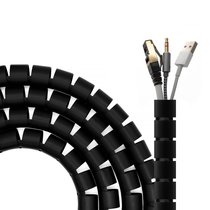 Organizador de Cables AISENS 25mm 3m Negro (A151-0605)