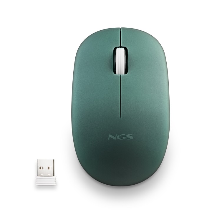 Ratón NGS FOG Pro Óptico RF 2.4GHz Verde (FOGPROGREEN)