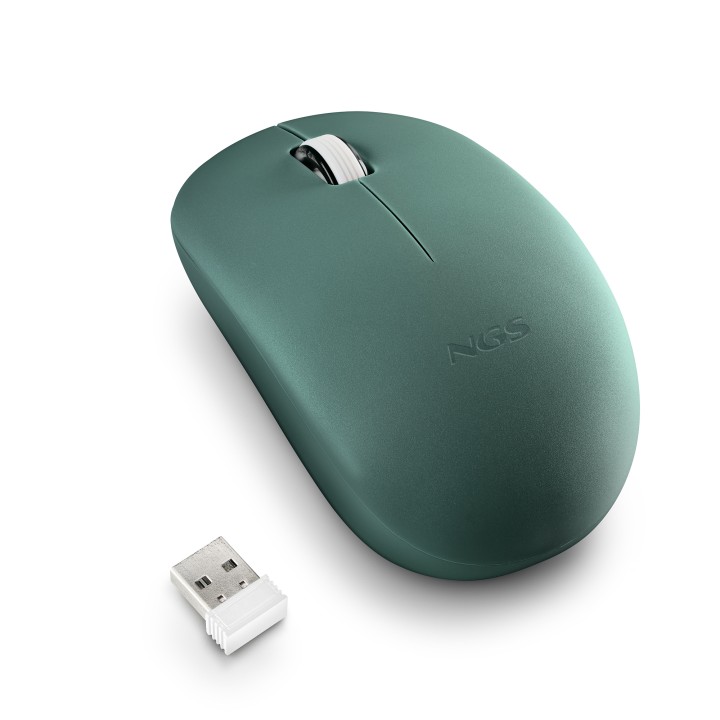 Ratón NGS FOG Pro Óptico RF 2.4GHz Verde (FOGPROGREEN)