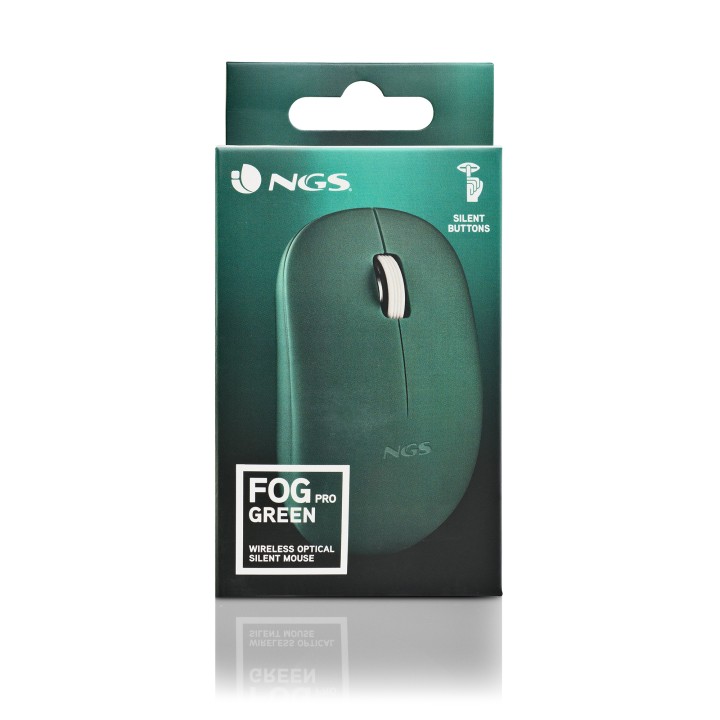 Ratón NGS FOG Pro Óptico RF 2.4GHz Verde (FOGPROGREEN)