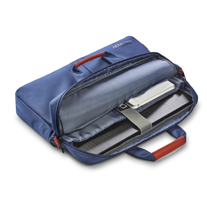 Maletin NGS Monray 15.6" Tela/Poliéster Azul (SEAMAN)