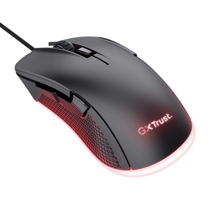 Ratón Gaming Trust GTX922 Ybar RGB USB-A Negro (24729)