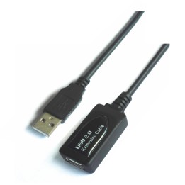 Cable AISENS USB-A/M a USB-A/H 15m Negro (A101-0020)
