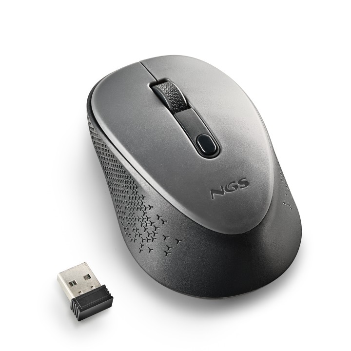 Ratón NGS Dew Gray Wireless 1600dpi Gris (DEWGRAY)