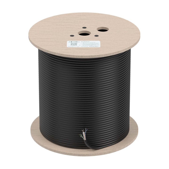 Cable AISENS RJ45 Cat6 UTP AWG23 305m Negro (A135-0751)