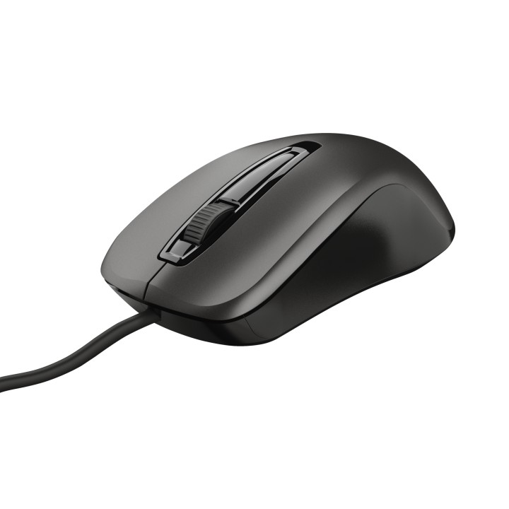 Ratón Trust Carve Óptico USB-A 1600dpi Negro (23733)