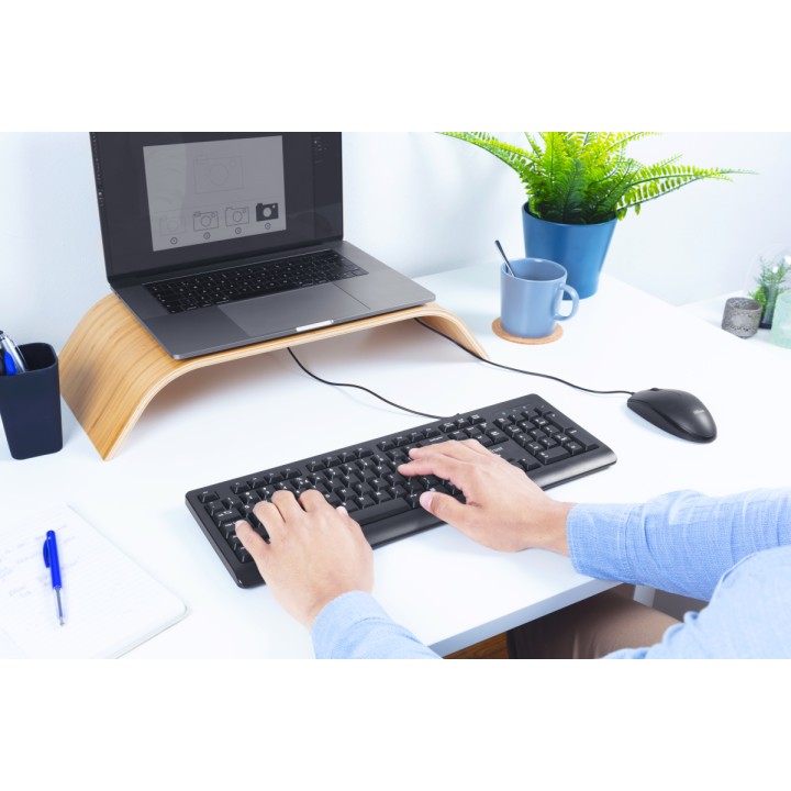 Teclado TRUST Primo Diestro QWERTY Negro (23883)