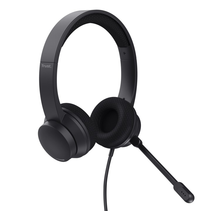 Auric+Micro Trust Ayda Supra-Aurales USB Negros (25089)