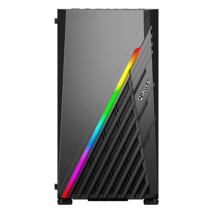 Caja UNYKA Mini Glayze ARGB mATX Negra (UK113021)