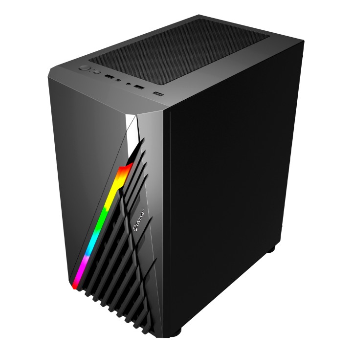 Caja UNYKA Mini Glayze ARGB mATX Negra (UK113021)