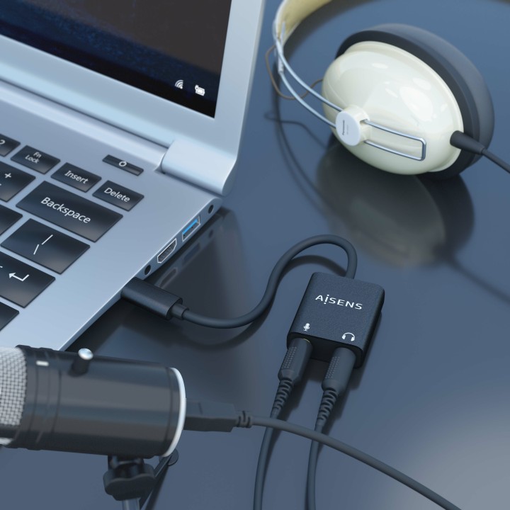 Tarjeta de Sonido AISENS USB-C/M a 2x3.5mm (A109-0767)