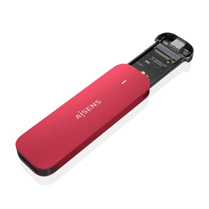 Caja SSD AISENS M.2 USB-C 3.1 Rojo (ASM2-027RED)