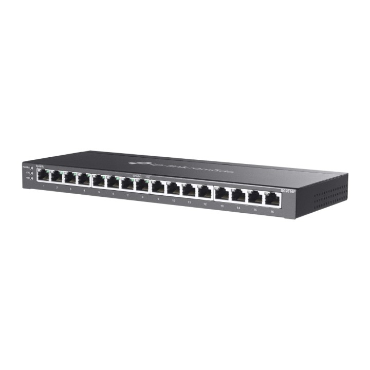 Switch TP-Link 16xRJ45 GbE PoE+ Rack Negro (TL-SG2016P)