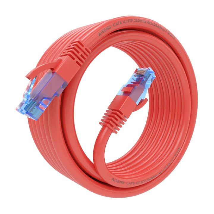 Cable AISENS RJ45 Cat.6 UTP CCA 5m Rojo (A135-0794)
