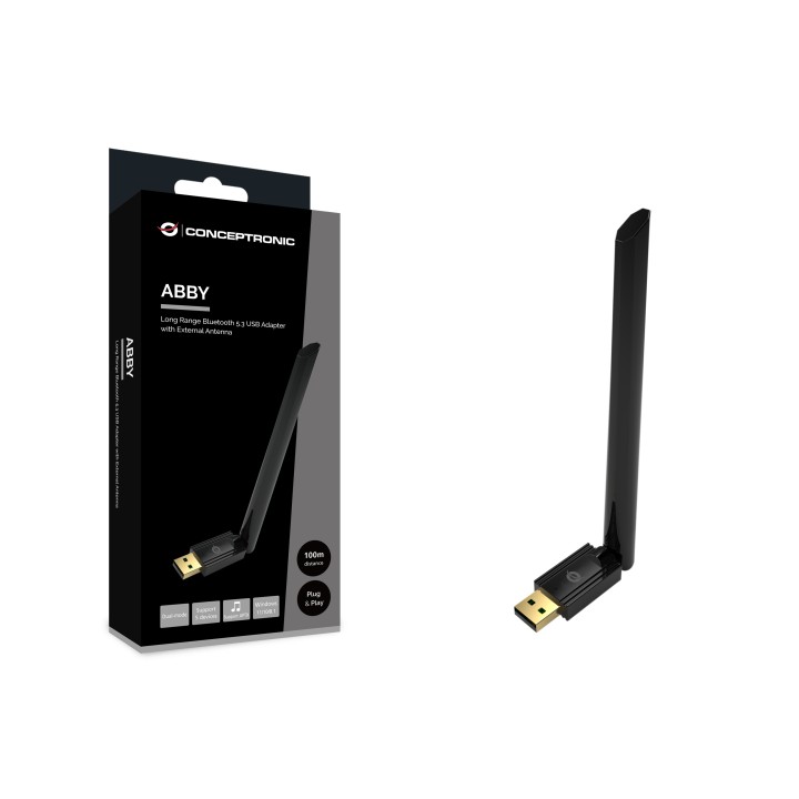 Adaptador CONCEPTRONIC USB Bluetooth 5.3 100m (ABBY17B)