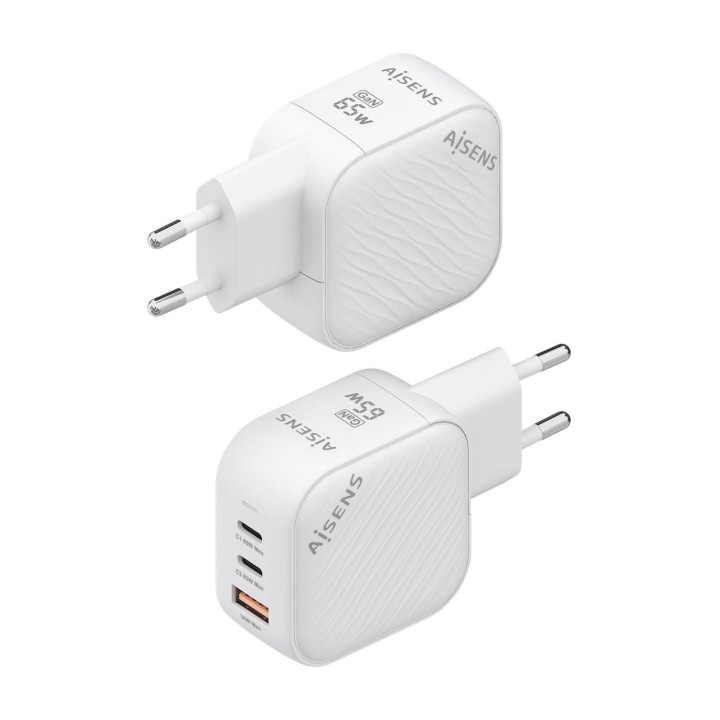 Cargador Pared AISENS USB-A 2USB-C 65W(ASCH-65W3P026-W)