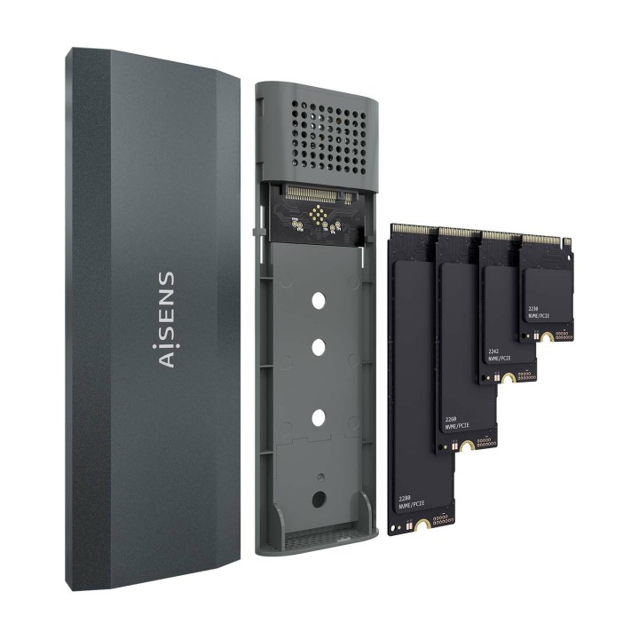 Caja AISENS SSD M.2/NVMe USB-C 3.1 Gris (ASM2-029GR)