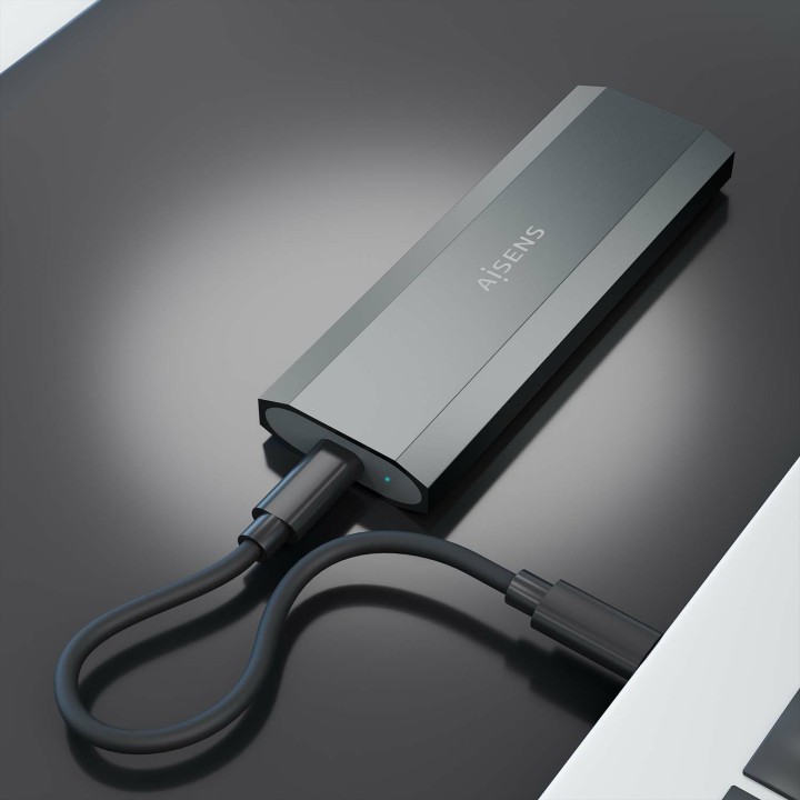 Caja AISENS SSD M.2/NVMe USB-C 3.1 Gris (ASM2-029GR)