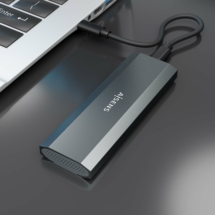 Caja AISENS SSD M.2/NVMe USB-C 3.1 Gris (ASM2-029GR)