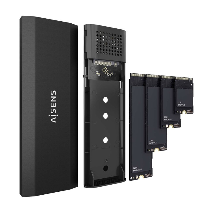 Caja AISENS SSD M.2/NVMe USB-C 3.1 Negra (ASM2-028B)