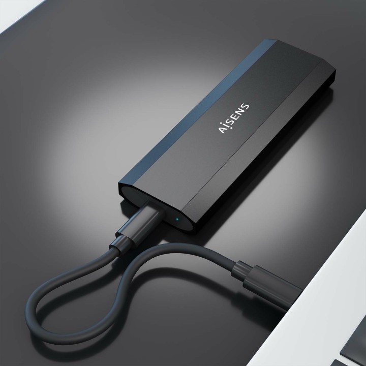 Caja AISENS SSD M.2/NVMe USB-C 3.1 Negra (ASM2-028B)