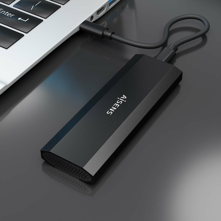 Caja AISENS SSD M.2/NVMe USB-C 3.1 Negra (ASM2-028B)