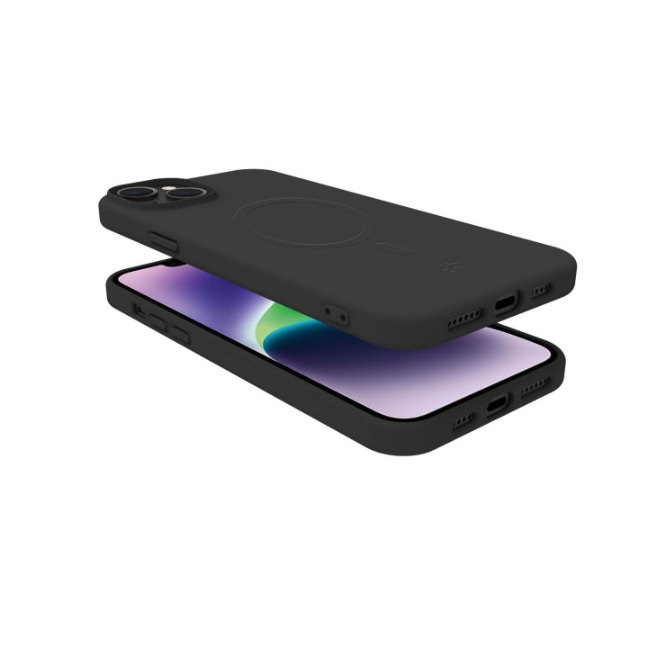 Funda CELLY Cromomag iPhone 15+ Negra (CROMOMAG1055BK)