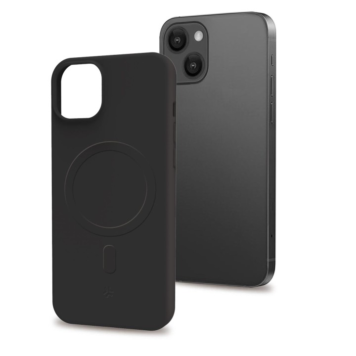 Funda CELLY Cromomag iPhone 15+ Negra (CROMOMAG1055BK)