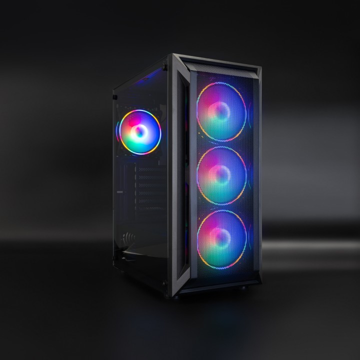Caja Gaming TooQ Ragnarok RGB ATX Negra (TQGCC101-B)