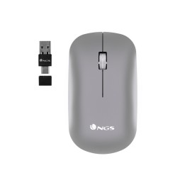 Ratón NGS Óptico Bluetooth 5.1 2400dpi Gris (SNOOP-RB)